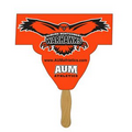 Digital Mascot Fast Fan w/ Wooden Handle & Front Imprint (1 Day)